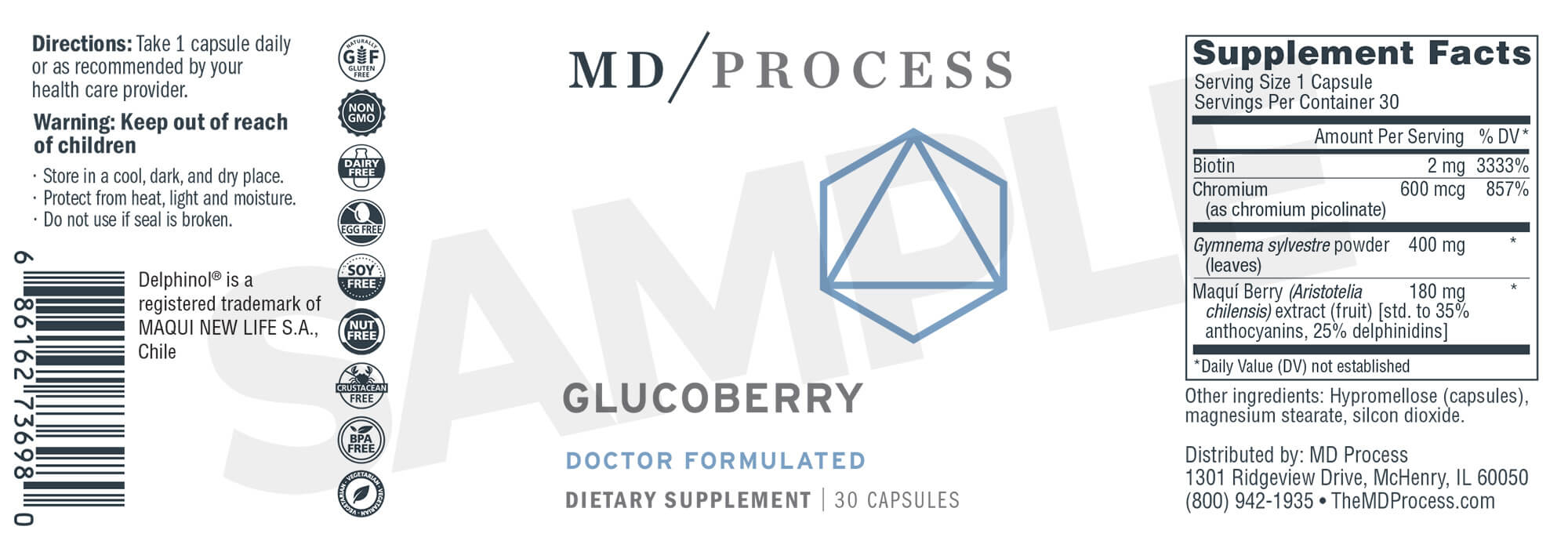 Glucoberry ingredients list